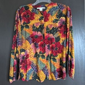 Vintage The Limited Floral Blouse